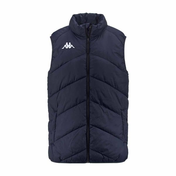 Kurtka puchowa Kappa Viatto. Niebieskie kurtki męskie Kappa, na zimę, m, bez wzorów, z materiału, eleganckie, bez kaptura. Za 289.35 zł.