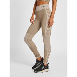 Damskie legginsy mid-rise Hummel Clea. Szare legginsy damskie Hummel, bez wzorów, z dzianiny. Za 217.00 zł.