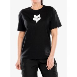 Koszulka damska Fox Head Basic Tee. Czarne koszulki sportowe damskie FOX, bez wzorów, bez ramiączek. Za 119.99 zł.