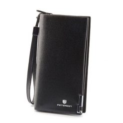 Portfel damski Peterson czarny PTN HYYT-SW002 BLACK. Czarne portfele damskie Peterson, ze skóry ekologicznej. Za 65.99 zł.