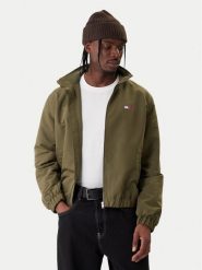 Tommy Jeans Kurtka przejściowa Essential DM0DM22720 Zielony Regular Fit. Zielone kurtki męskie Tommy Jeans, m, bez wzorów, z jeansu, bez kaptura. Za 529.99 zł.