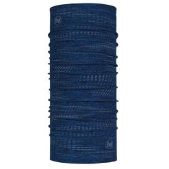 Chusta sportowa unisex Buff® Dryflx R_Blue wielofunkcyjna z odblaskami. Niebieskie szaliki męskie Buff, bez wzorów. Za 128.00 zł.