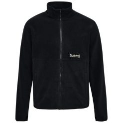 Polar zapinany na zamek błyskawiczny Hummel Pulse. Czarne bluzy sportowe męskie Hummel, bez wzorów, z polaru, bez kaptura, do piłki ręcznej. Za 291.00 zł.