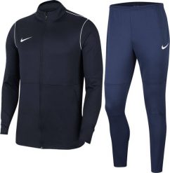 Nike Dres Męski Nike Dry Park 20 granatowy. Niebieskie komplety dresowe męskie Nike, m, bez wzorów, z dresówki. Za 225.00 zł.