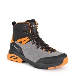 Buty trekkingowe męskie Aku Reactive Gtx. Czarne buty zimowe męskie Aku, bez wzorów, z materiału, za kostkę, bez obcasa, bez zapięcia. Za 499.00 zł.