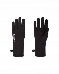 Rękawiczki sportowe na zimę z wełną merino unisex czarne Core Run CEP. Czarne rękawiczki męskie CEP, na jesień, bez wzorów, z bawełny. Za 119.00 zł.