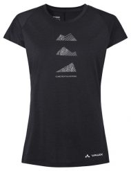 Funktionsshirt W Tekoa Wool T-Shirt. Czarne t-shirty damskie Vaude, z aplikacjami, z materiału, klasyczne, bez kołnierzyka, bez ramiączek. Za 339.00 zł.