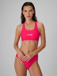 4F Góra od bikini damska - różowa M. Czerwone bikini 4F, bez wzorów, z dzianiny. Za 79.99 zł.