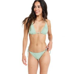 Dwuczęściowy zestaw kąpielowy dla Kobiety BEACH CLASSICS. Zielone bikini Roxy, bez wzorów, z elastanu. Za 229.99 zł.
