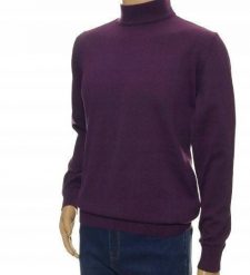 Sweter męski z półgolfem ze stójką półgolf bawełniany pod marynarkę M. Swetry męskie Ombre, m, bez wzorów, z bawełny, bez kołnierzyka, bez ramiączek. Za 99.00 zł.