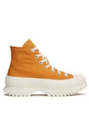 Converse Trampki Chuck Taylor All Star Lugged 2.0 Hi A06022C Żółty. Żółte trampki i tenisówki damskie Converse, bez wzorów, z materiału, bez zapięcia. Za 259.99 zł.