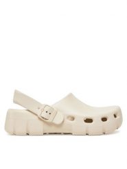 Birkenstock Klapki Birki Flow EVA 1027706 Beżowy. Brązowe klapki damskie Birkenstock, bez wzorów, z tworzywa sztucznego, bez obcasa, bez zapięcia. Za 209.99 zł.