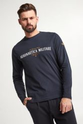 Longsleeve męski AERONAUTICA MILITARE. Bluzy męskie Aeronautica Militare, m, bez wzorów, bez ramiączek, bez kaptura. W wyprzedaży za 307.30 zł.