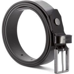Pasek Męski CALVIN KLEIN - Slim Belt K50K503595 100 001. Czarne paski męskie Calvin Klein, ze skóry. W wyprzedaży za 129.00 zł.