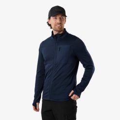Bluza polarowa turystyka męska Swedemount Trondheim Midlayer Full Zip. Niebieskie bluzy sportowe męskie SWEDEMOUNT, na zimę, m, bez wzorów, z polaru, bez kaptura, narciarskie. W wyprzedaży za 179.99 zł.