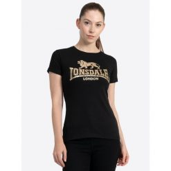 Koszulka damska Lonsdale Bantry. Czarne bluzki damskie Lonsdale, bez wzorów, sportowe, bez kołnierzyka, bez ramiączek. Za 152.50 zł.