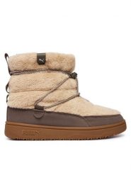 Puma Śniegowce Snowbae Suede Wns 402175 Beżowy. Brązowe śniegowce damskie Puma, ze skóry, bez zapięcia. Za 349.99 zł.