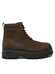 Calvin Klein Jeans Trapery Lugged Laceup Boot Oxf Hiking Nb YM0YM01076 Brązowy. Brązowe buty zimowe męskie Calvin Klein Jeans, bez wzorów, z jeansu, bez obcasa, bez zapięcia. Za 449.99 zł.