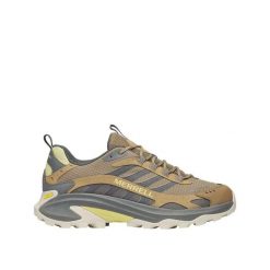 Buty trekkingowe Merrell Moab Speed 2 GTX Marron Gris. Brązowe trekkingi męskie Merrell, z gore-texu, bez zapięcia. Za 844.05 zł.