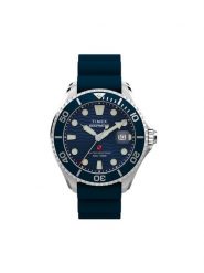 Timex Zegarek Deepwater Meridian TW2W81500 Srebrny. Szare, analogowe zegarki męskie Timex, bez wzorów, srebrne. Za 1,059.00 zł.