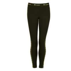 Legginsy fitness damskie. Zielone legginsy damskie Champion, bez wzorów, z bawełny. Za 103.00 zł.