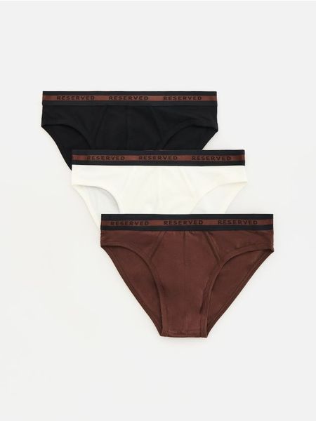 Slipy 3 pack - złamana biel. Slipki męskie Reserved, l, bez wzorów. Za 69.99 zł.