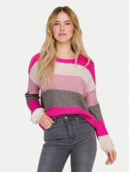 JDY Sweter Badut 15211499 Różowy Regular Fit. Czerwone swetry nierozpinane damskie JDY, l, bez wzorów, z syntetyku, bez kołnierzyka, bez ramiączek. Za 119.99 zł.