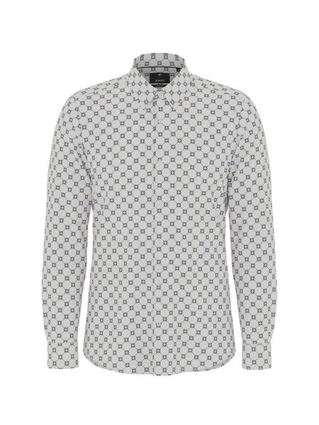 JOOP! Koszula 17 JSH-63Pierce 30047175 Écru Slim Fit. Koszule męskie JOOP!, m, bez wzorów, z bawełny, bez kołnierzyka, bez ramiączek. Za 319.99 zł.