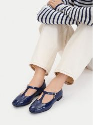 Lasocki Baleriny CEO-RST-ROMI-103 Granatowy. Niebieskie balerinki damskie Lasocki, bez wzorów, z lakierowanej skóry, bez obcasa, bez zapięcia. Za 169.99 zł.