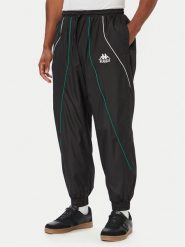 Kappa Spodnie dresowe Authentic Olpin 322934W Czarny Regular Fit. Czarne spodnie sportowe męskie Kappa, m, bez wzorów, z dresówki. Za 279.99 zł.