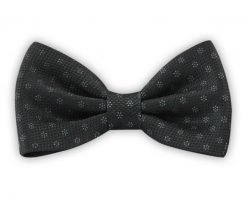 Mucha Męska, Czarna w Kwiatki, Motyw Florystyczny, Bez Poszetki -EM Men's Accessories. Czarne krawaty i muchy Em men's accessories, bez wzorów, eleganckie. Za 49.99 zł.