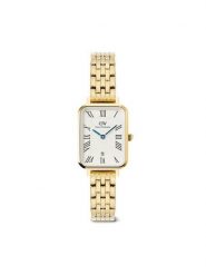 Daniel Wellington Zegarek Quadro DW00100861 Złoty. Żółte, analogowe zegarki damskie Daniel Wellington, złote. Za 979.99 zł.