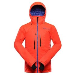Kurtka męska narciarska 20.000 Alpine Pro Reas 2. Czerwone kurtki sportowe męskie Alpine Pro, m, bez wzorów, bez kaptura, narciarskie. Za 1,199.00 zł.