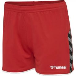 Spodenki sportowe Hummel Authentic Charge Poly Shorts. Czerwone obuwie sportowe damskie Hummel, bez wzorów, bez zapięcia, na fitness i siłownię. Za 139.00 zł.