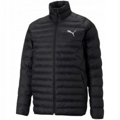 Męska Kurtka PackLITE PrimaLoft Padded Jacket. Czarne kurtki męskie Puma, m, bez wzorów, z puchu, sportowe, bez kaptura. Za 530.99 zł.