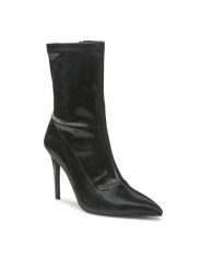 Jenny Fairy Botki LS5629-10A Czarny. Czarne botki damskie Jenny Fairy, bez wzorów, ze skóry, bez obcasa, na szpilce, bez zapięcia. Za 219.99 zł.