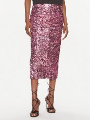 ROTATE Spódnica ołówkowa 1118651099 Różowy Slim Fit. Czerwone spódnice damskie ROTATE, bez wzorów, z syntetyku, ołówkowe. Za 1,669.00 zł.