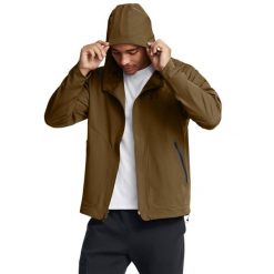 Męska kurtka przejściowa Under Armour UA Unstoppable Jacket Lc Under Armour. Zielone kurtki męskie Under Armour, m, bez wzorów, z elastanu, bez kaptura, trekkingowe. W wyprzedaży za 259.99 zł.
