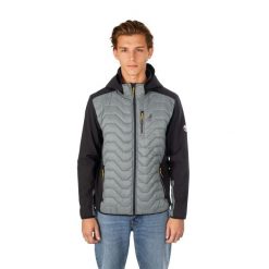 Męska kurtka hybrydowa Aulp CLINT. Szare kurtki męskie Aulp, m, bez wzorów, sportowe, bez kaptura. Za 459.99 zł.