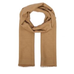 Szal Guess. Brązowe szaliki damskie Guess, z aplikacjami. Za 194.99 zł.
