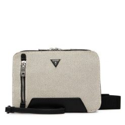 Saszetka Guess. Brązowe saszetki i nerki męskie Guess, z aplikacjami. Za 419.99 zł.