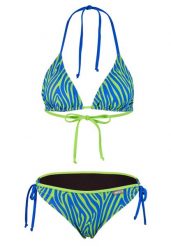 Beco Zebra Vibes bikini trójkątne C - niebiesko-zielone. Niebieskie stroje kąpielowe damskie Beco, s, bez wzorów, z elastanu. Za 266.99 zł.