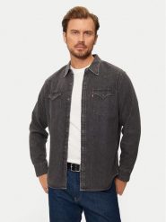 Levi's® Koszula jeansowa Barstow Western 85744-0038 Czarny Standard Fit. Czarne koszule męskie m, bez wzorów, z bawełny, bez kołnierzyka, bez ramiączek. Za 239.99 zł.