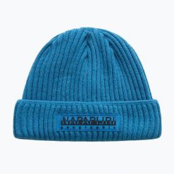 Czapka męska Napapijri F-Vispa. Niebieskie czapki męskie Napapijri, bez wzorów. Za 149.99 zł.