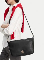 Beverly Hills Polo Club Torebka C-BHPC-L-001-08 Czarny. Czarne listonoszki damskie Beverly Hills Polo Club, bez wzorów, bez dodatków. Za 159.99 zł.