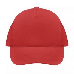 Czapka baseballowa 5-panelowa Sol's Seoul. Czerwone czapki damskie SOL'S, bez wzorów. Za 30.00 zł.