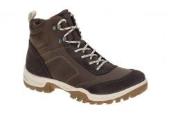 Buty trekkingowe za kostkę damskie Ecco Xpedition III. Brązowe obuwie trekkingowe damskie ecco, z gumy, za kostkę, bez zapięcia. Za 572.00 zł.