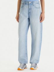 Calvin Klein Jeans Jeansy LV047F684G Niebieski Barrel Fit. Niebieskie jeansy damskie Calvin Klein Jeans, bez wzorów, z bawełny. Za 409.99 zł.