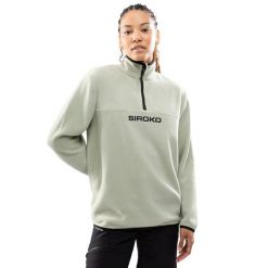 Damska bluza z grubego polaru Sporty zimowe SIROKO Myoko-W. Zielone bluzy damskie SIROKO, na zimę, bez wzorów, z polaru, sportowe, bez ramiączek, bez kaptura. W wyprzedaży za 168.00 zł.
