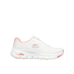 Buty damskie SKECHERS Arch Fit Infinity Cool. Białe obuwie sportowe damskie Skechers, bez wzorów, bez zapięcia. Za 319.99 zł.